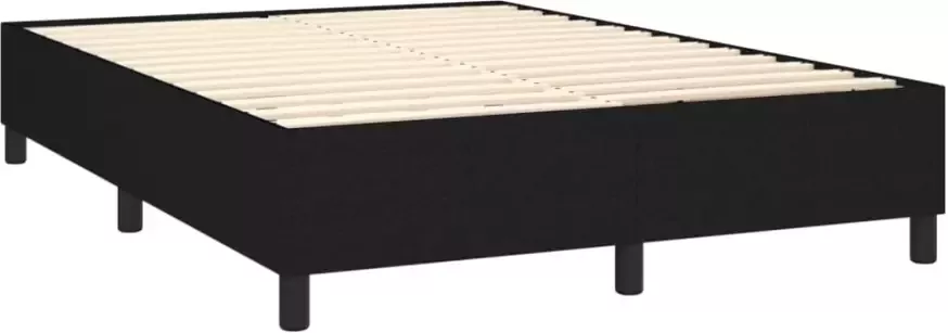 VidaXL Bedframe zonder matras stof zwart 140x200 cm - Foto 3