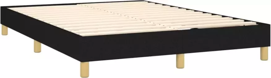 VidaXL Bedframe zonder matras stof zwart 140x200 cm - Foto 5