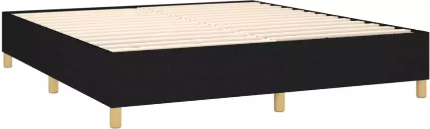 VidaXL Bedframe zonder matras stof zwart 180x200 cm - Foto 8
