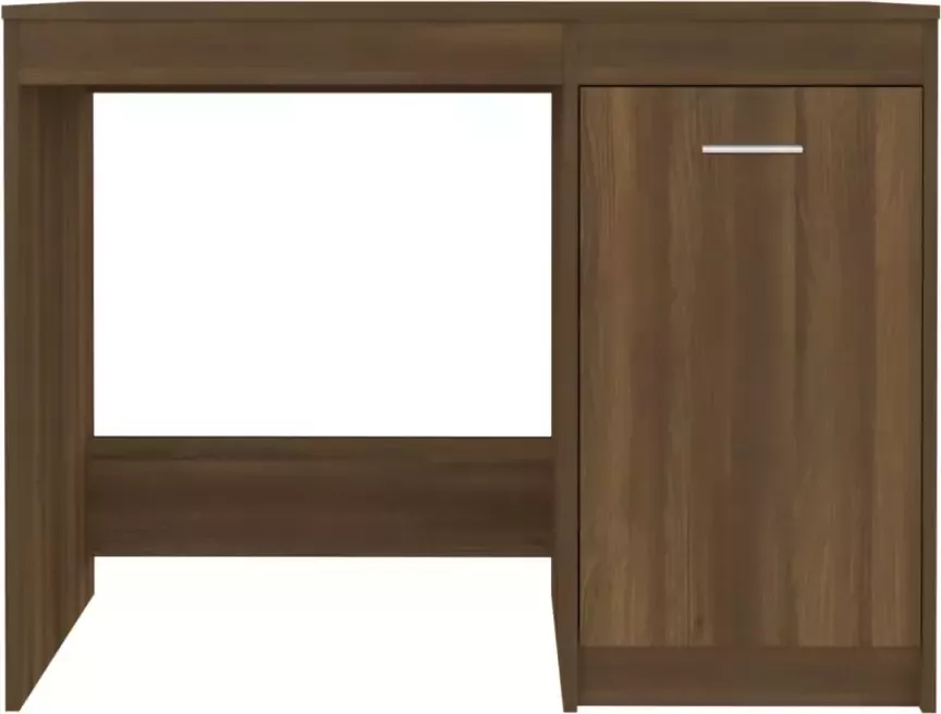 VidaXL -Bureau-100x50x76-cm-bewerkt-hout-bruineikenkleurig - Foto 4