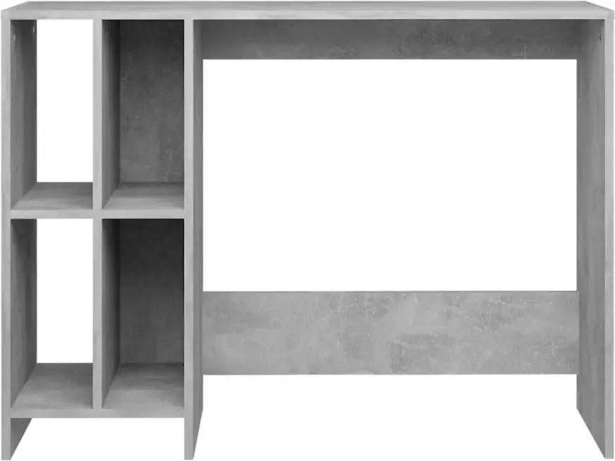 VidaXL -Bureau-102 5x35x75-cm-bewerkt-hout-betongrijs - Foto 4