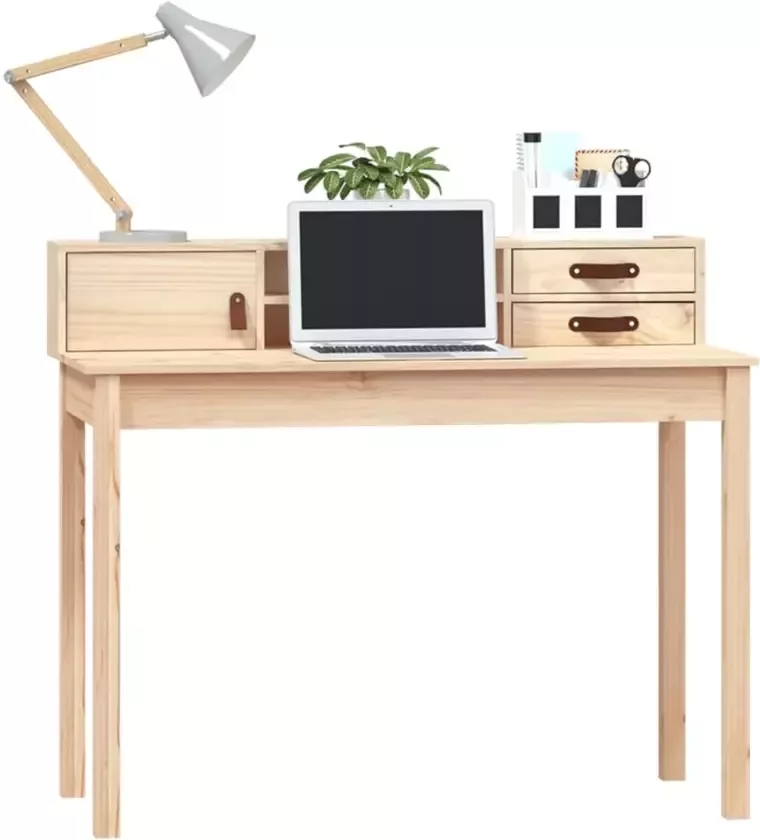 VidaXL -Bureau-110x50x93-cm-massief-grenenhout - Foto 3