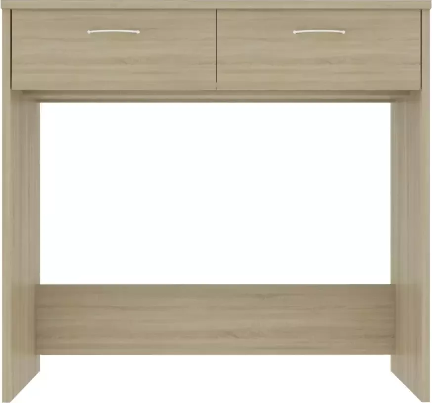 VidaXL -Bureau-80x40x75-cm-bewerkt-hout-sonoma-eikenkleurig - Foto 3