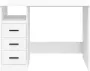 VidaXL Bureau Met Lades 102x50x76 Cm Bewerkt Hout Wit - Thumbnail 3