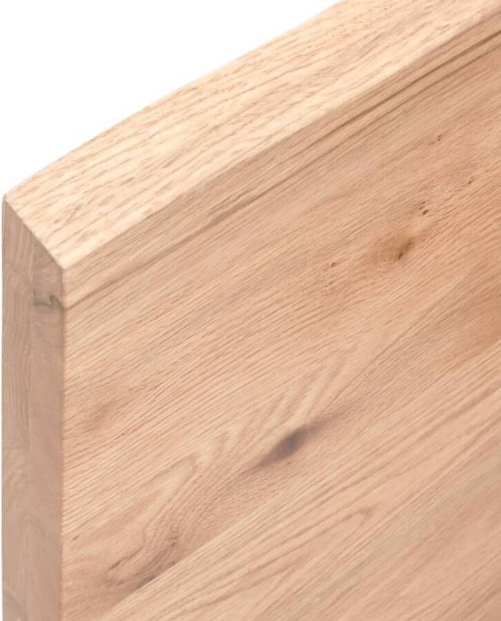 VidaXL -Tafelblad-natuurlijke-rand-120x50x(2-4)cm-eikenhout-lichtbruin - Foto 2