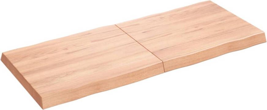 VidaXL -Tafelblad-natuurlijke-rand-120x50x(2-6)cm-eikenhout-lichtbruin - Foto 6