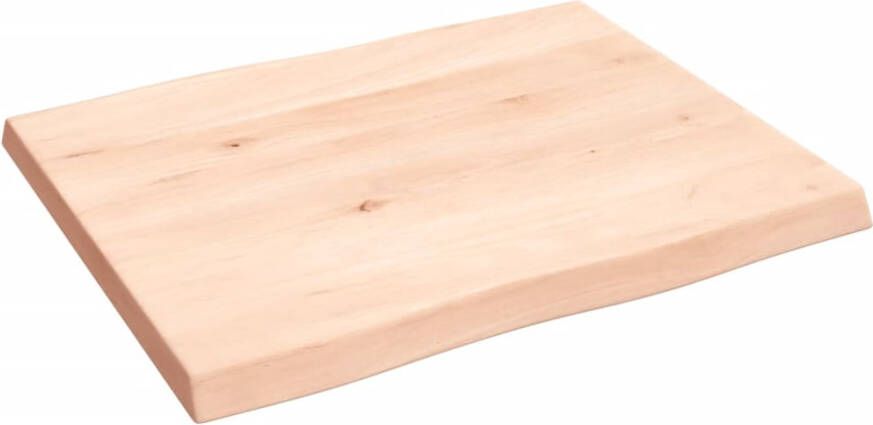 VidaXL -Tafelblad-natuurlijke-rand-60x50x(2-4)-cm-massief-eikenhout - Foto 2