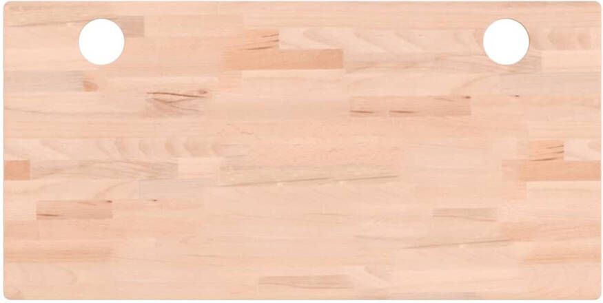 VIDAXL Bureaublad 80x40x1 5 cm massief beukenhout