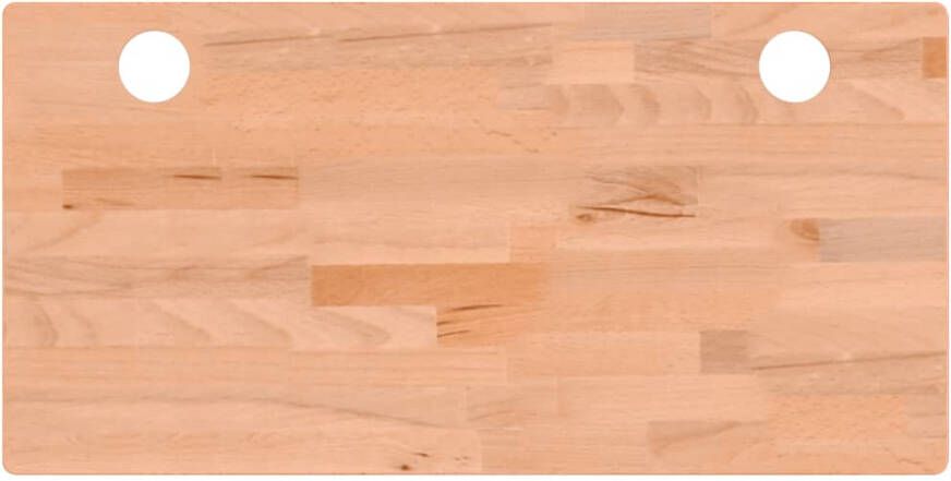 VIDAXL Bureaublad 80x40x2 5 cm massief beukenhout