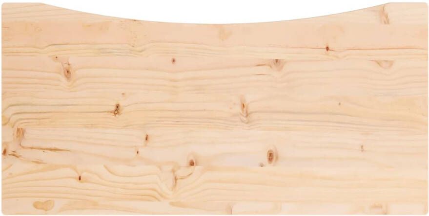 VIDAXL Bureaublad 80x40x2 5 cm massief grenenhout