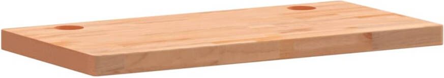 VIDAXL Bureaublad 80x40x4 cm massief beukenhout - Foto 2