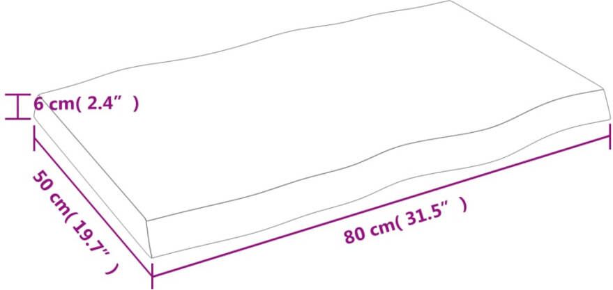 VidaXL -Tafelblad-natuurlijke-rand-80x50x(2-6)-cm-eikenhout-lichtbruin - Foto 4