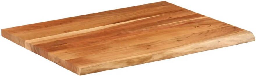VIDAXL Bureaublad rechthoekig natuurlijke rand 90x80x3 8 cm acaciahout - Foto 2