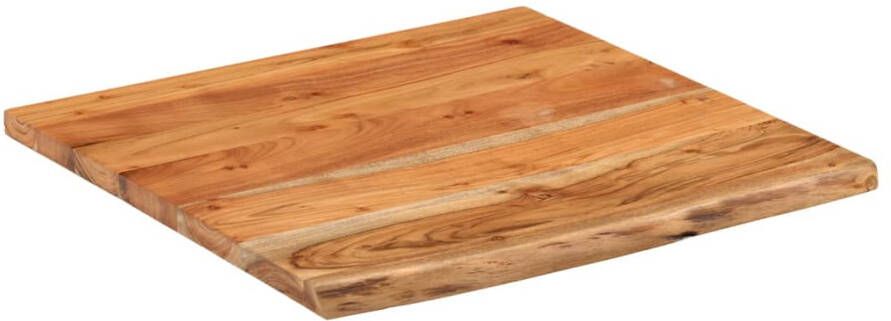 VIDAXL Bureaublad vierkant natuurlijke rand 80x80x2 5 cm acaciahout - Foto 2
