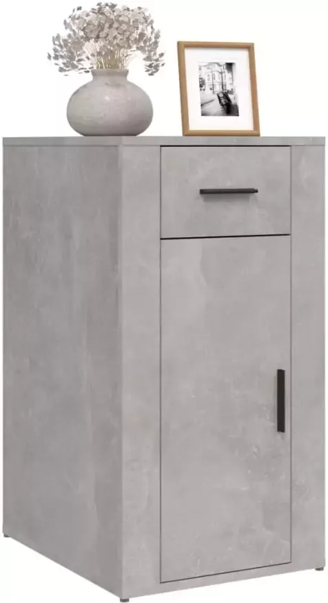 VidaXL -Bureaukastje-40x49x75-cm-bewerkt-hout-betongrijs - Foto 4
