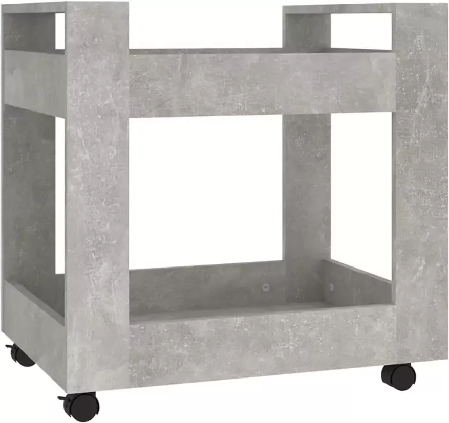 VIDAXL Bureaukastje 60x45x60 cm bewerkt hout betongrijs - Foto 2