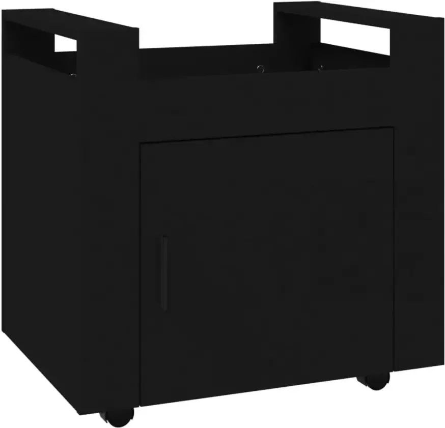 VIDAXL Bureaukastje 60x45x60 cm bewerkt hout zwart - Foto 2