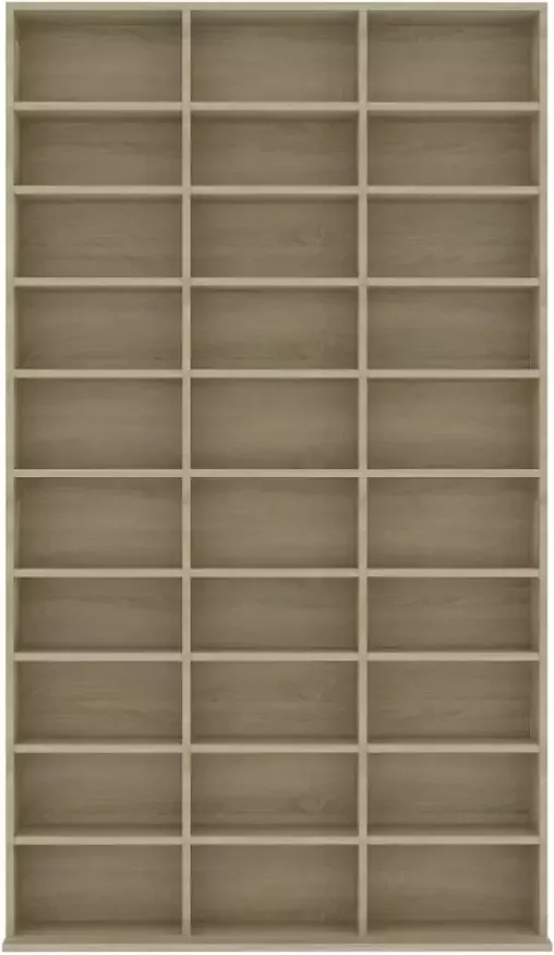 VIDAXL Cd-kast 102x16x177 5 cm bewerkt hout sonoma eikenkleurig - Foto 1