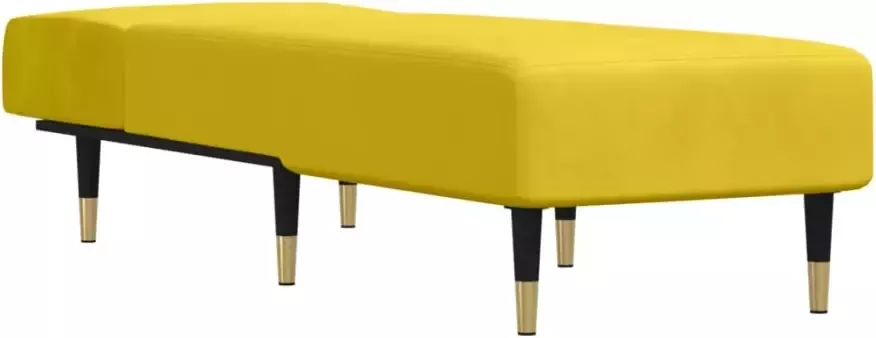 VidaXL -Chaise-longue-fluweel-geel - Foto 4