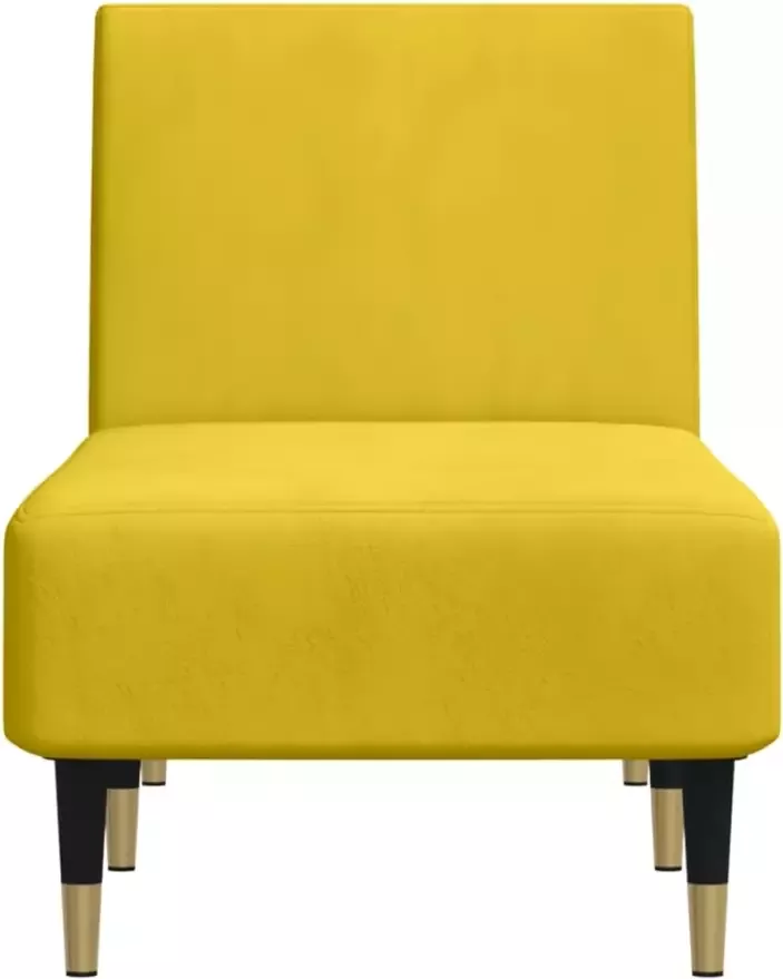 VidaXL -Chaise-longue-fluweel-geel - Foto 3