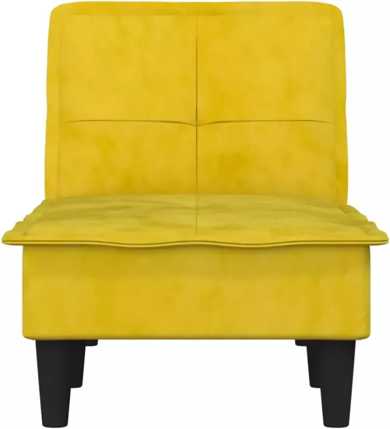 VidaXL -Chaise-longue-fluweel-geel - Foto 6