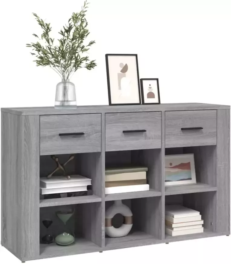 VidaXL -Dressoir-100x30x59 5-cm-bewerkt-hout-grijs-sonoma-eikenkleurig - Foto 4