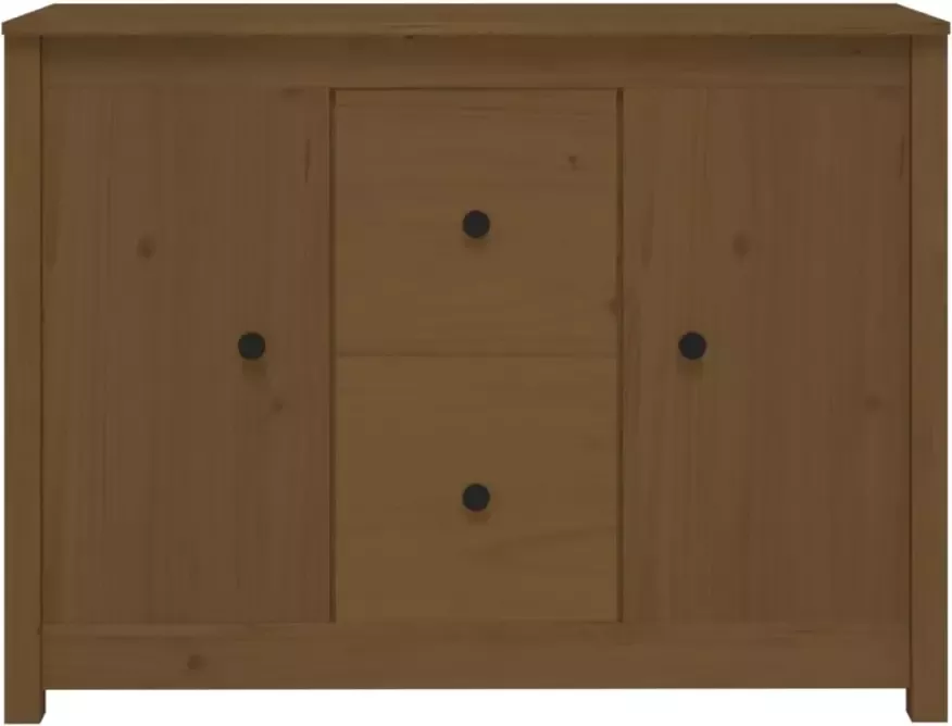 VidaXL -Dressoir-100x35x74-cm-massief-grenenhout-honingbruin - Foto 5