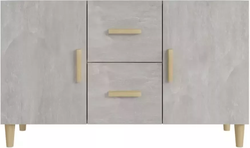 VidaXL -Dressoir-100x36x60-cm-bewerkt-hout-betongrijs - Foto 4