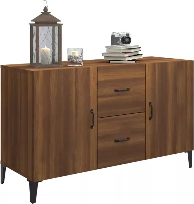 VidaXL -Dressoir-100x36x60-cm-bewerkt-hout-bruineikenkleurig - Foto 2