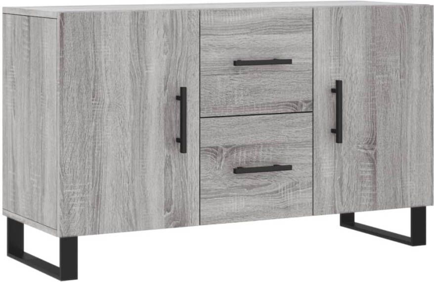 Prolenta Premium INFIORI Dressoir 100x36x60 cm bewerkt hout grijs sonoma eikenkleurig - Foto 8