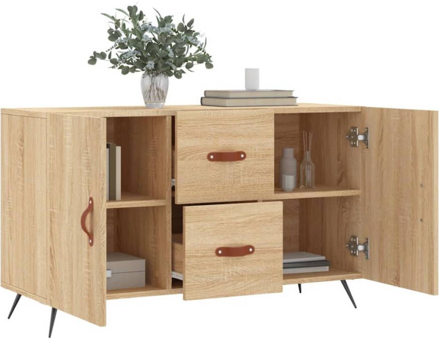 VidaXL -Dressoir-100x36x60-cm-bewerkt-hout-sonoma-eikenkleurig - Foto 2