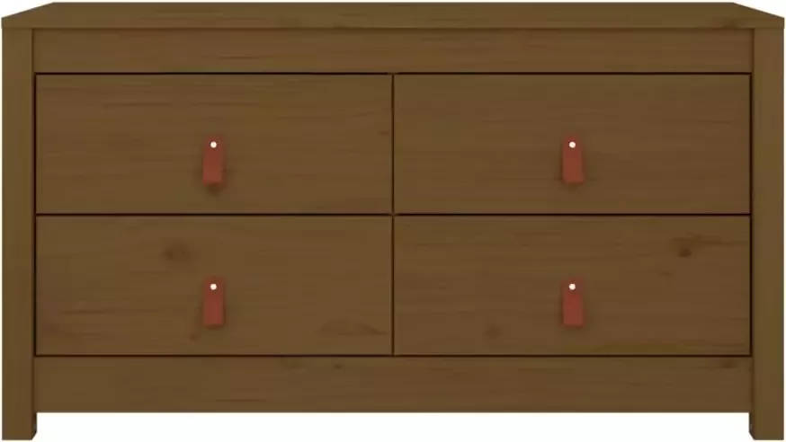 VidaXL -Dressoir-100x40x54-cm-massief-grenenhout-honingbruin - Foto 5