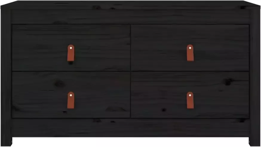VidaXL -Dressoir-100x40x54-cm-massief-grenenhout-zwart - Foto 5