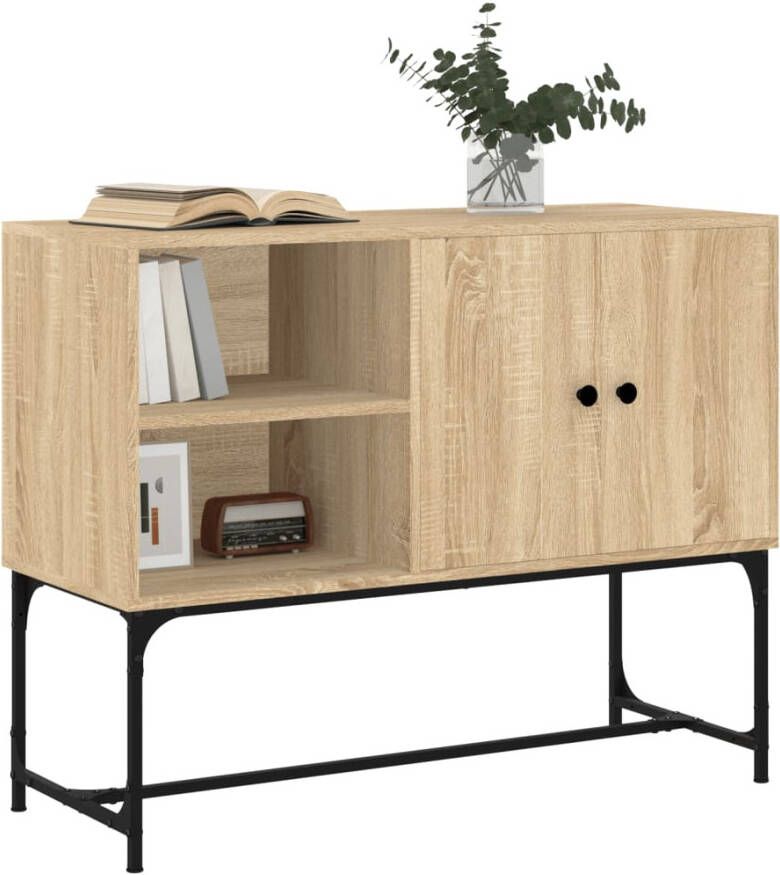 VidaXL -Dressoir-100x40x79 5-cm-bewerkt-hout-sonoma-eikenkleurig - Foto 4