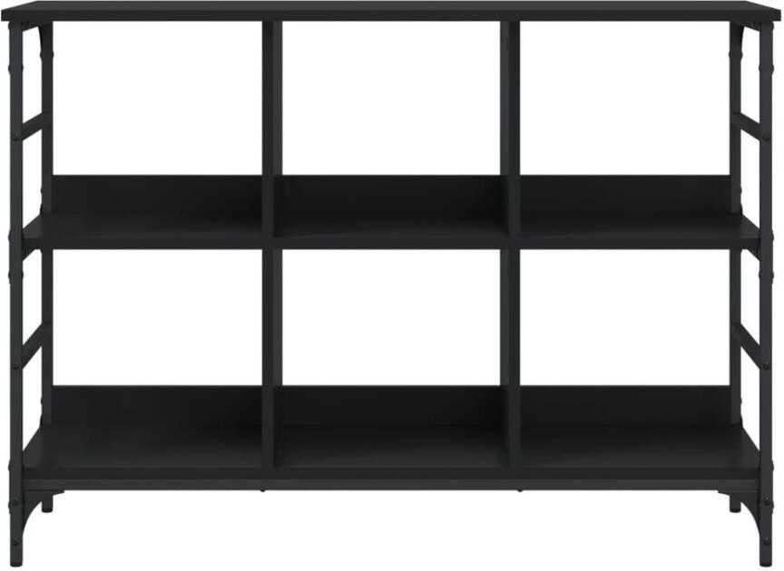 VidaXL -Dressoir-102x32x73 5-cm-bewerkt-hout-zwart - Foto 4