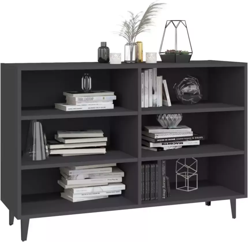 VidaXL Dressoir 103 5x35x70 cm bewerkt hout grijs - Foto 2