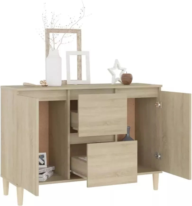 VidaXL Dressoir 103 5x35x70 cm bewerkt hout sonoma eikenkleurig - Foto 2