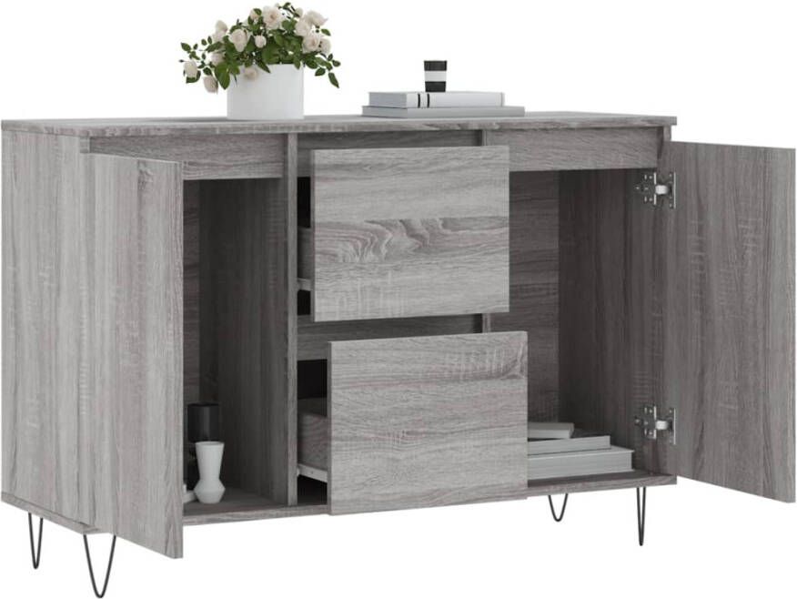 VidaXL -Dressoir-104x35x70-cm-bewerkt-hout-grijs-sonoma-eikenkleurig - Foto 7