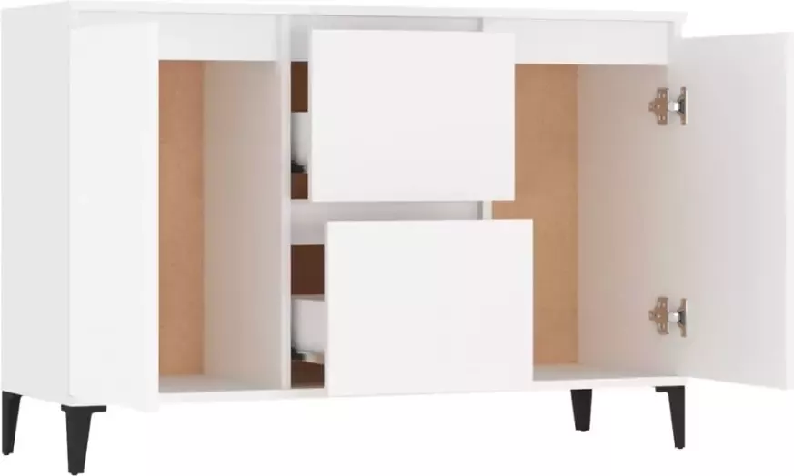 VidaXL -Dressoir-104x35x70-cm-bewerkt-hout-wit - Foto 4