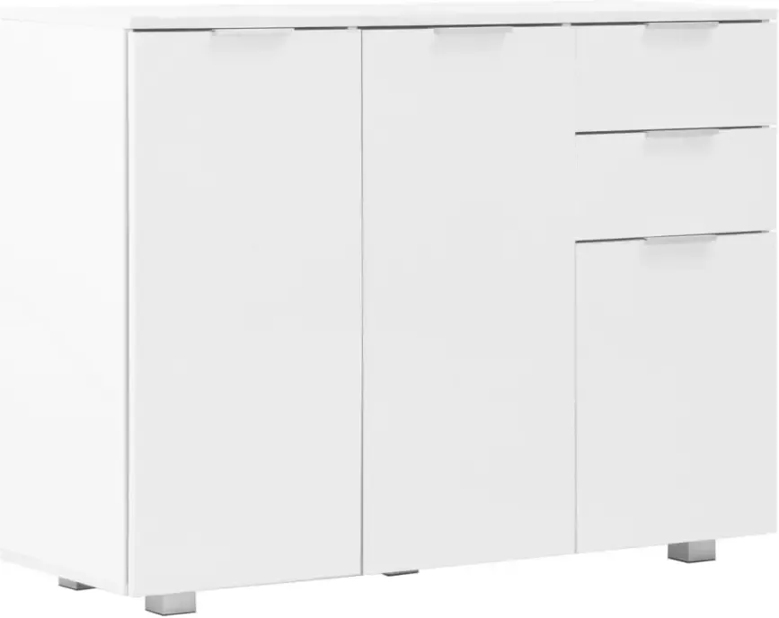 VidaXL -Dressoir-107x35x80 5-cm-hoogglans-wit - Foto 5