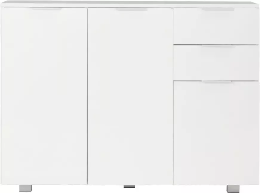 VidaXL -Dressoir-107x35x80 5-cm-hoogglans-wit - Foto 3