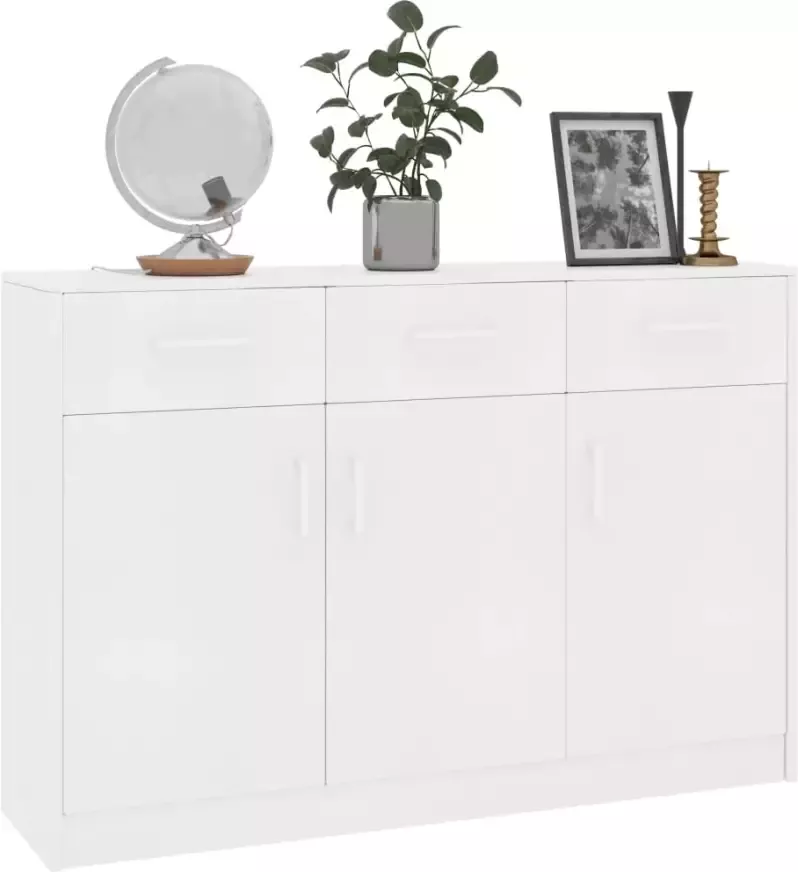 VidaXL -Dressoir-110x30x75-cm-bewerkt-hout-wit