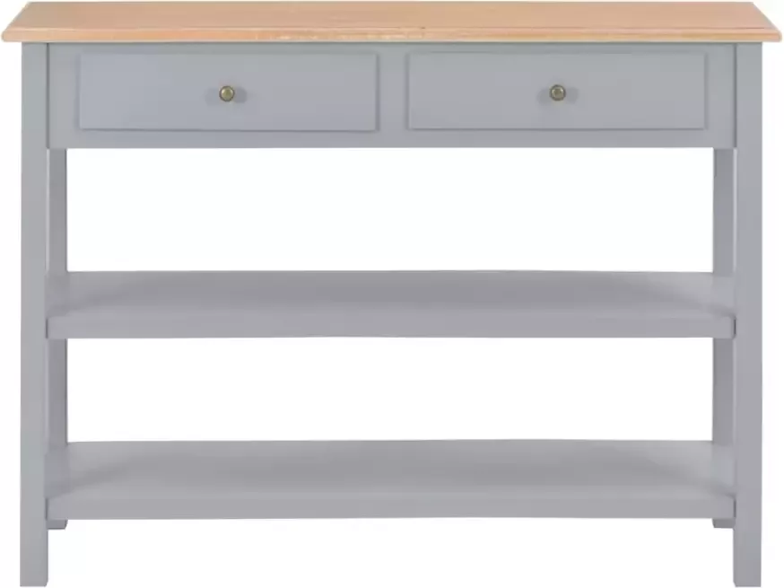 VidaXL -Dressoir-110x35x80-cm-MDF-grijs - Foto 2