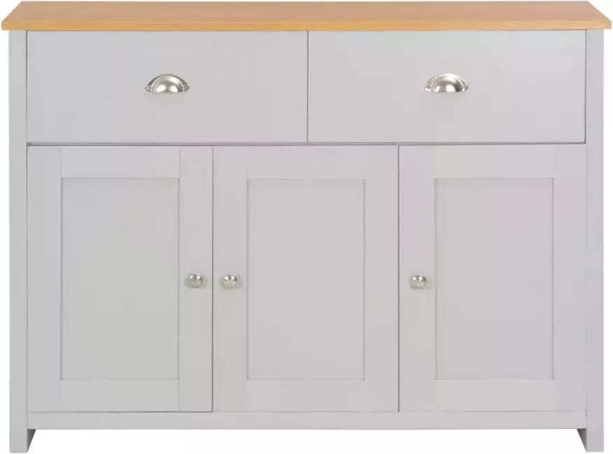 VidaXL -Dressoir-112x35x81-cm-grijs - Foto 5