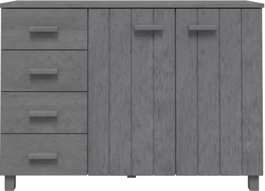 VidaXL -Dressoir-HAMAR-113x40x80-cm-massief-grenenhout-donkergrijs - Foto 4