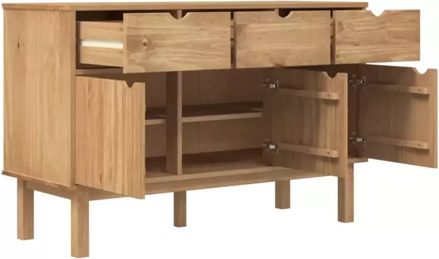 VidaXL -Dressoir-OTTA-114x43x73 5-cm-massief-grenenhout - Foto 3