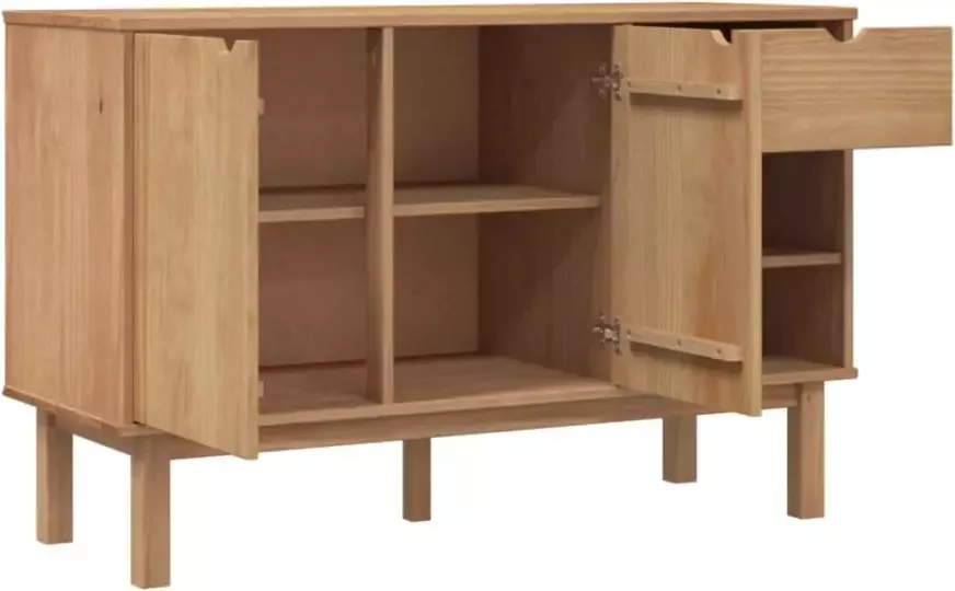 VidaXL -Dressoir-OTTA-114x43x73 5-cm-massief-grenenhout - Foto 3