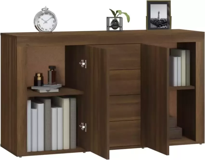 VidaXL -Dressoir-120x36x69-cm-bewerkt-hout-bruineikenkleurig - Foto 2