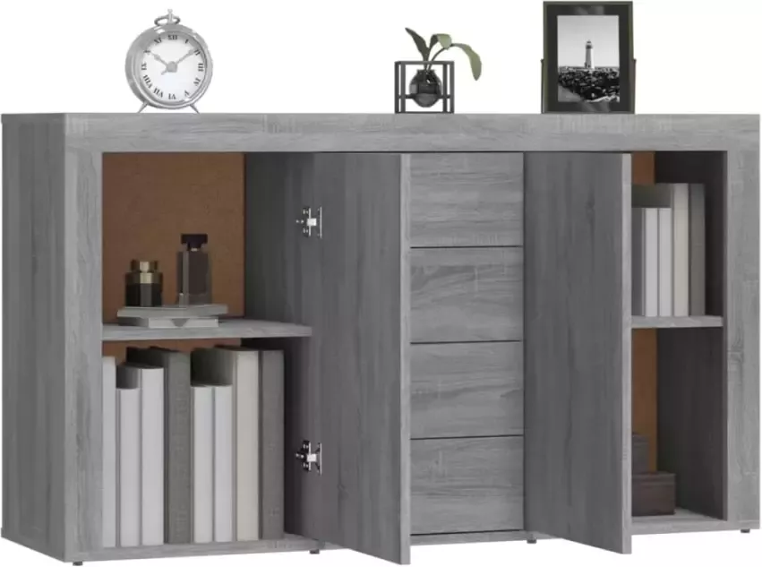 VidaXL -Dressoir-120x36x69-cm-bewerkt-hout-grijs-sonoma-eikenkleurig - Foto 2