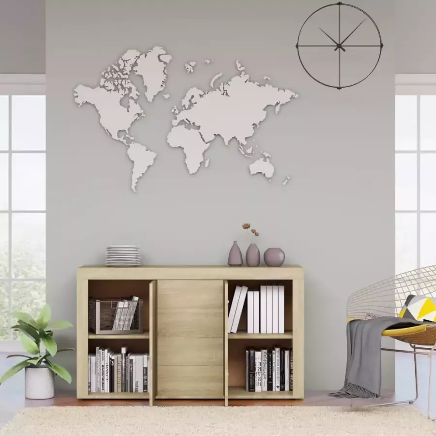 VidaXL -Dressoir-120x36x69-cm-bewerkt-hout-sonoma-eikenkleurig - Foto 2